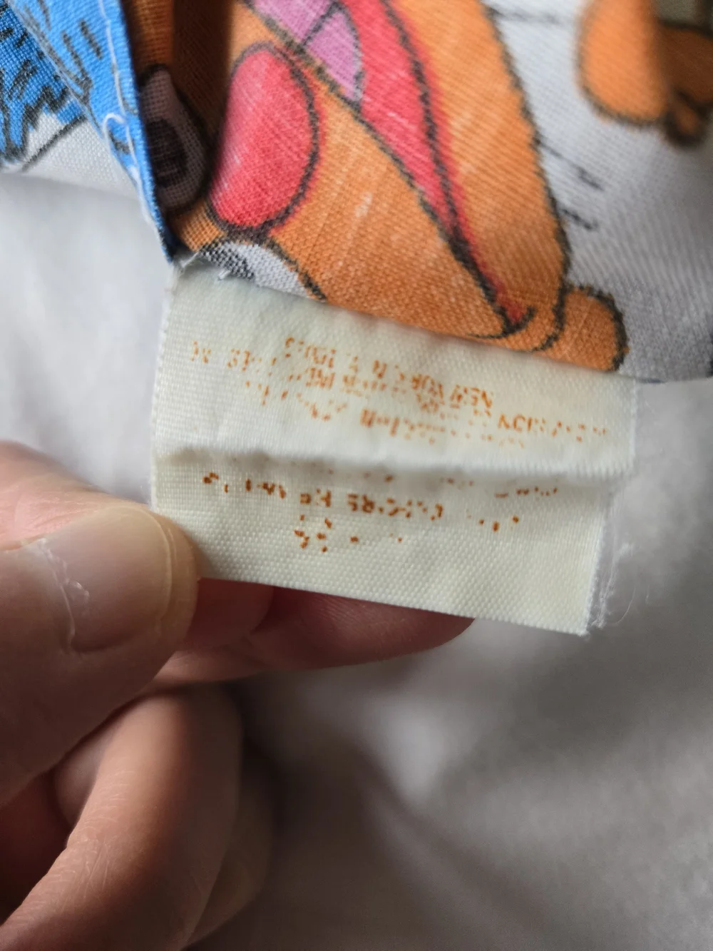 Children's Sesame Street Pillowcase in White with Multicolor Characters